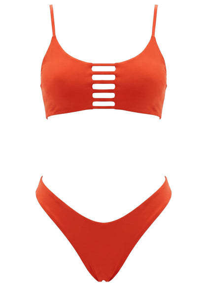 Thumbnail - Foto de Red Camelia Praia Classic Bralette Bikini Top by Maaji - Tops - Vestidos de Baño - 12