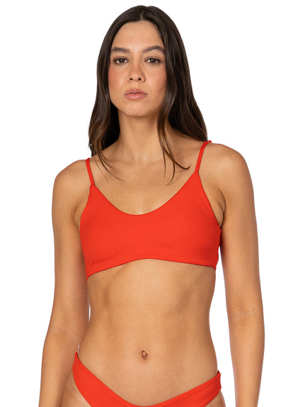 Thumbnail - Foto de Red Camelia Praia Classic Bralette Bikini Top by Maaji - Tops - Vestidos de Baño - 4