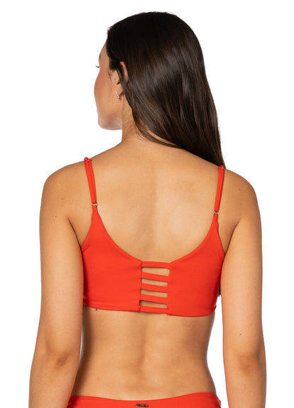 Thumbnail - Foto de Red Camelia Praia Classic Bralette Bikini Top by Maaji - Tops - Vestidos de Baño - 5