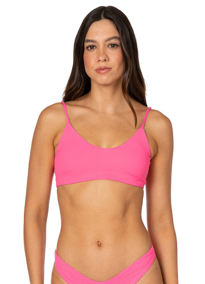 Thumbnail - Foto de Radiant Pink Praia Classic Bralette Bikini Top by Maaji - Tops - Vestidos de Baño - 4