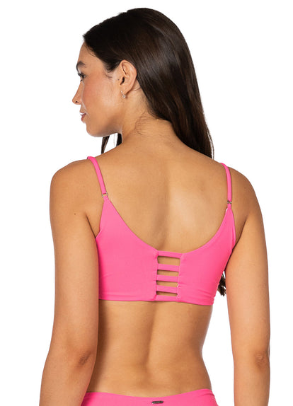 Thumbnail - Foto de Radiant Pink Praia Classic Bralette Bikini Top by Maaji - Tops - Vestidos de Baño - 5