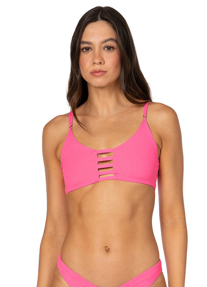Thumbnail - Foto de Radiant Pink Praia Classic Bralette Bikini Top by Maaji - Tops - Vestidos de Baño - 6