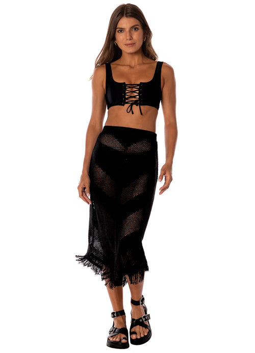 Main image -  Maaji Midnight Black Tobie Long Skirt 