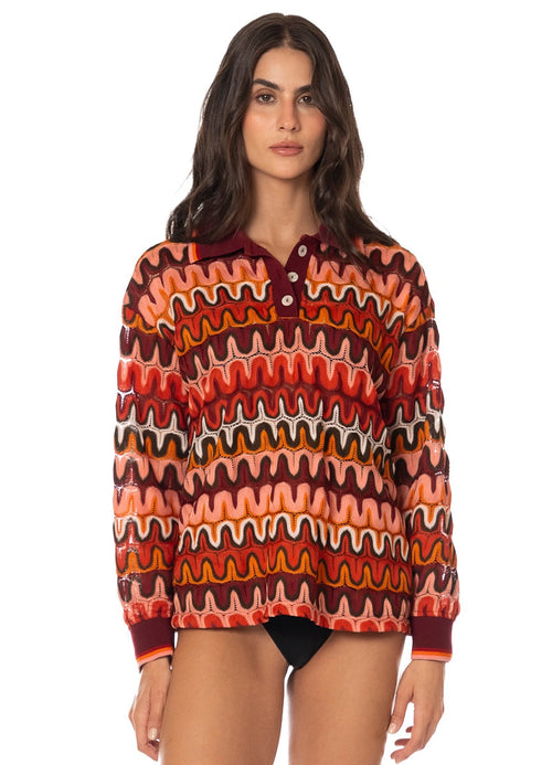 Main image -  Foto de Tropical Ember Kiri Pull Over by Maaji - Buzos Y Chaquetas - Ropa de Playa