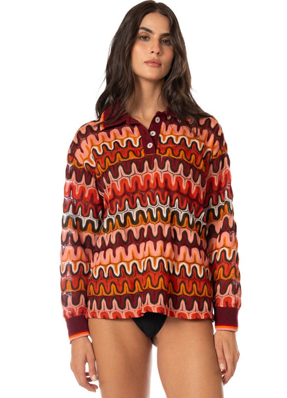 Thumbnail - Foto de Tropical Ember Kiri Pull Over by Maaji - Buzos Y Chaquetas - Ropa de Playa - 5