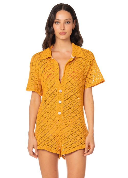 Main image -  Foto de Blushing Lace Lars Romper by Maaji - Ropa de Playa