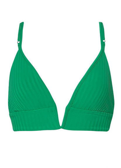  bikini top from Maaji – Enchanting Emerald Parade Long Line Triangle Bikini Top – Category: Apparel , Accessories Clothing Swimwear