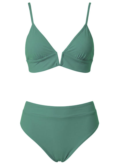 Thumbnail - Foto de Eucalyptus Green Parade Long Line Triangle Bikini Top by Maaji - Tops - Vestidos de Baño - 8