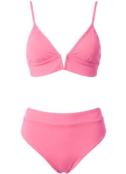 Thumbnail - Foto de Radiant Pink Parade Long Line Triangle Bikini Top by Maaji - Tops - Vestidos de Baño - 8