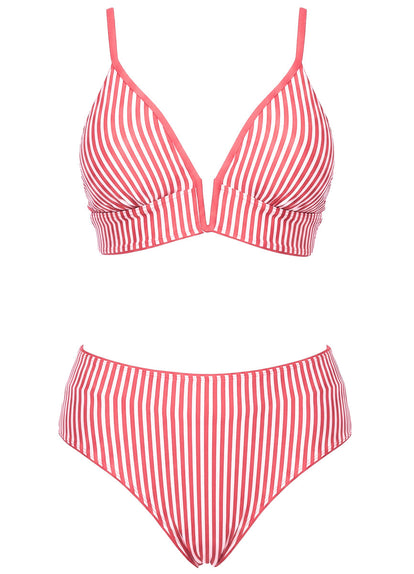 Thumbnail - Foto de Radiant Pink Parade Long Line Triangle Bikini Top by Maaji - Tops - Vestidos de Baño - 9
