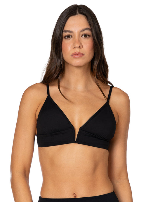 Alternative image -  Foto de Jade Black Parade Long Line Triangle Bikini Top by Maaji - Tops - Vestidos de Baño
