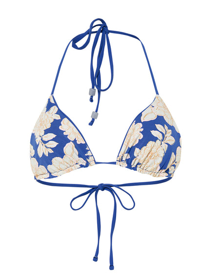 Thumbnail - Maaji Lapis Blue Balmy Sliding Triangle Bikini Top - 7