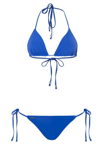 Thumbnail - Maaji Lapis Blue Balmy Sliding Triangle Bikini Top - 8