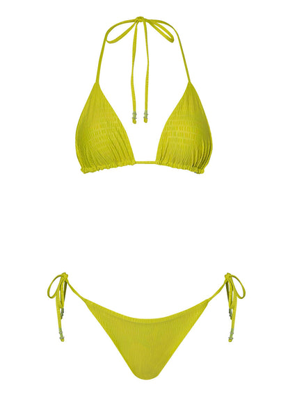 Thumbnail - Maaji Lime Green Sunning Low Rise Tie Side Bikini Bottom - 11