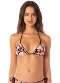 Maaji Onyx Black Balmy Sliding Triangle Bikini Top