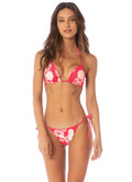 Maaji Cherry Crush Balmy  Sliding Triangle Bikini Top