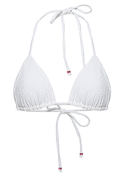  Maaji White Whisper Balmy  Sliding Triangle Bikini Top