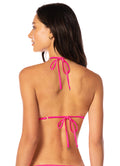 Maaji Hot Fuchsia Balmy Sliding Triangle Bikini Top