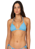 Maaji Stone Blue Balmy Sliding Triangle Bikini Top