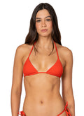 Maaji Red Camelia Balmy Sliding Triangle Bikini Top
