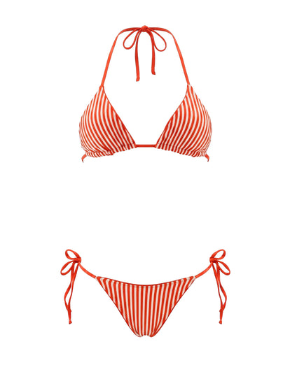 Thumbnail - Foto de Red Camelia Sunning Low Rise Tie Side Bikini Bottom by Maaji - Panties - Vestidos de Baño - 6