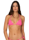 Maaji Radiant Pink Balmy Sliding Triangle Bikini Top