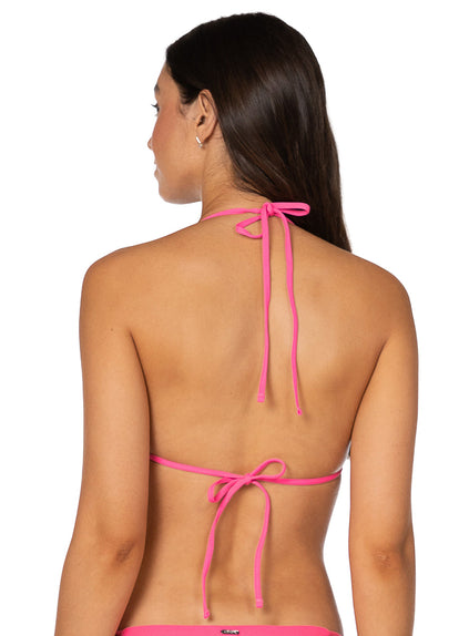 Thumbnail - Foto de Radiant Pink Balmy Sliding Triangle Bikini Top by Maaji - Tops - Vestidos de Baño - 4