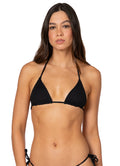 Maaji Jade Black Balmy Sliding Triangle Bikini Top