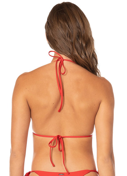  Foto de Red Camelia Balmy Sliding Triangle Bikini Top by Maaji - Tops - Vestidos de Baño