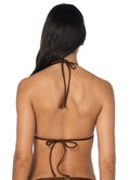 Maaji Savage Brown Balmy Sliding Triangle Bikini Top