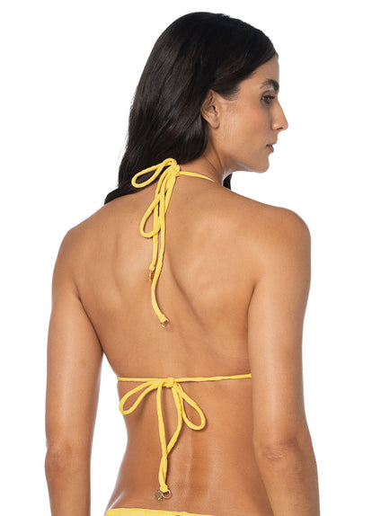  Foto de Signal Yellow Balmy Sliding Triangle Bikini Top by Maaji - Tops - Vestidos de Baño