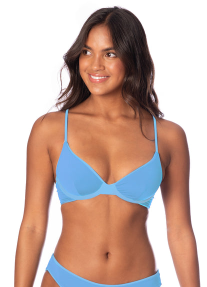 Maaji Stone Blue Dainty Unmolded Underwire Bikini Top Maaji Colombia