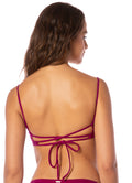 Maaji Bom Bom Pink Dainty Unmolded Underwire Bikini Top