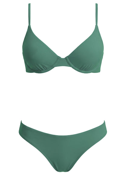 Thumbnail - Foto de Eucalyptus Green Dainty Unmolded Underwire Bikini Top by Maaji - Tops - Vestidos de Baño - 8