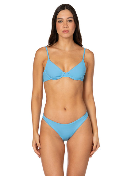  Foto de Stone Blue Dainty Unmolded Underwire Bikini Top by Maaji - Tops - Vestidos de Baño