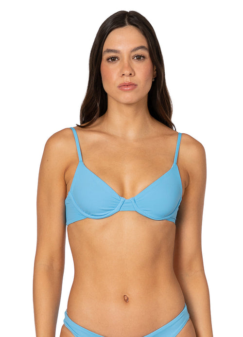 Alternative image -  Foto de Stone Blue Dainty Unmolded Underwire Bikini Top by Maaji - Tops - Vestidos de Baño