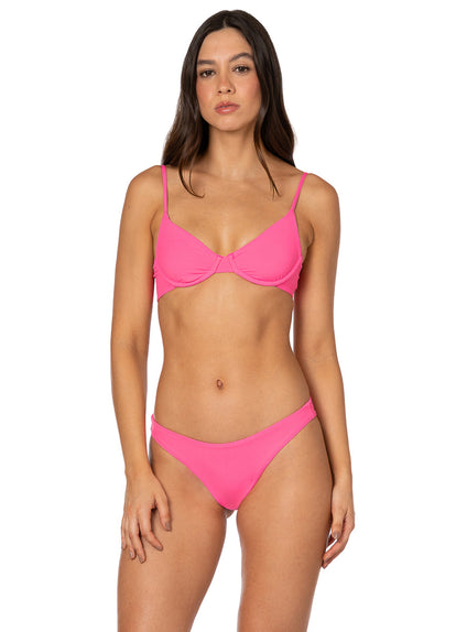  Foto de Radiant Pink Dainty Unmolded Underwire Bikini Top by Maaji - Tops - Vestidos de Baño