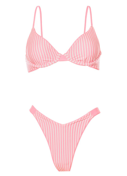 Thumbnail - Foto de Pink Dainty Unmolded Underwire Bikini Top by Maaji - Tops - Vestidos de Baño - 8
