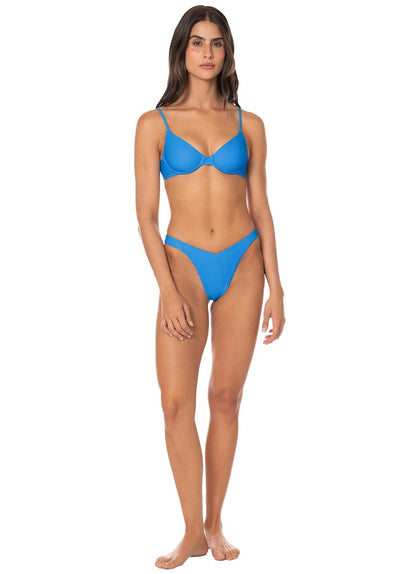 Thumbnail - Foto de Blue Dainty Unmolded Underwire Bikini Top by Maaji - Tops - Vestidos de Baño - 5