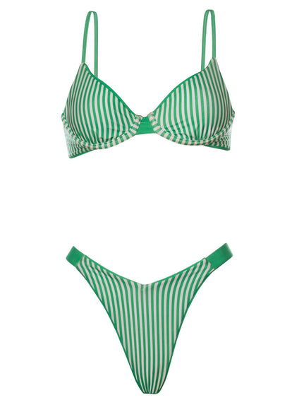 Thumbnail - Foto de Green Dainty Unmolded Underwire Bikini Top by Maaji - Tops - Vestidos de Baño - 7