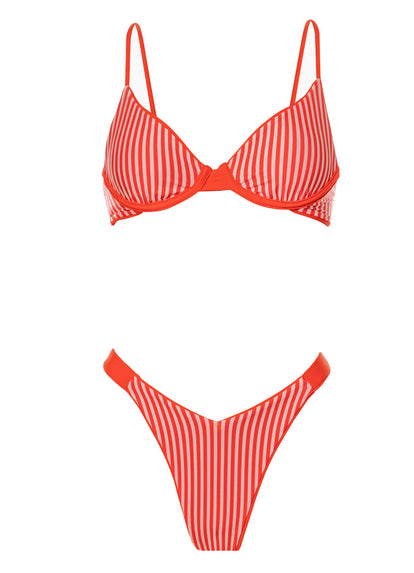 Thumbnail - Foto de Red Camelia Dainty Unmolded Underwire Bikini Top by Maaji - Tops - Vestidos de Baño - 7