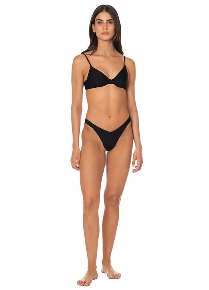 Thumbnail - Foto de Jade Black Dainty Unmolded Underwire Bikini Top by Maaji - Tops - Vestidos de Baño - 4