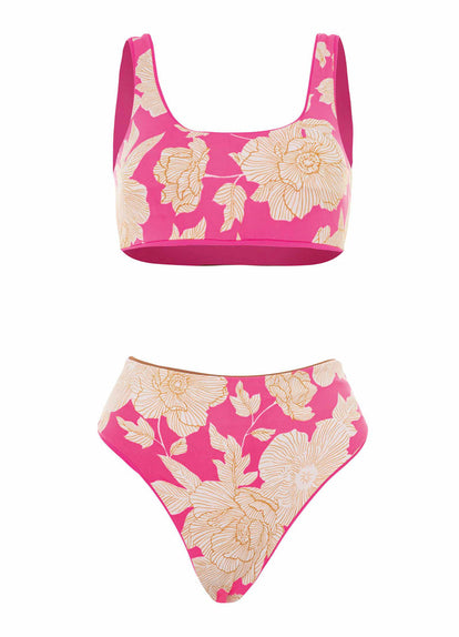  Maaji Radiant Pink Suzy Babe High Rise Bikini Bottom