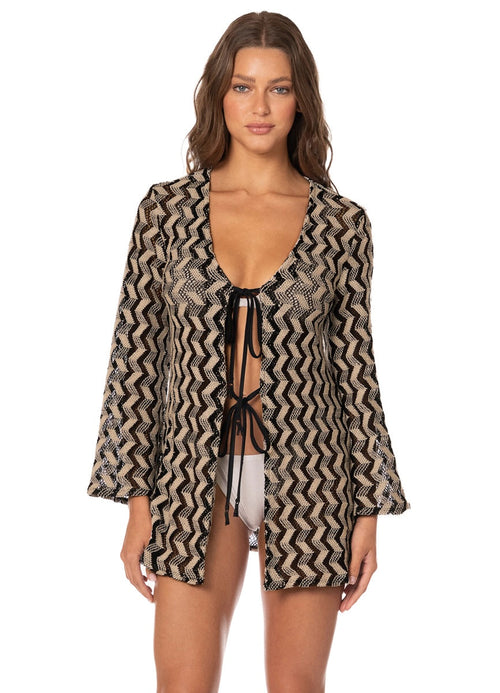 Main image -  Foto de Black & White Sunset Yoko Short Dress by Maaji - Vestidos - Ropa de Playa