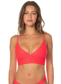 Maaji Sunset Punch Criss Cross Long Line Triangle Bikini Top