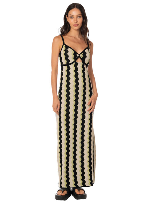 Main image -  Foto de Desert Stripes Amaranto Long Dress by Maaji - Vestidos - Ropa de Playa