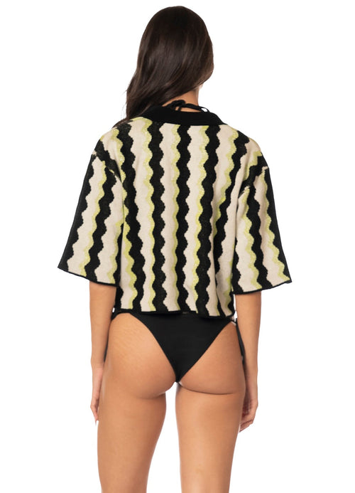 Hover image -  Foto de Desert Stripes Eris Shirt by Maaji - Camisas - Ropa de Playa