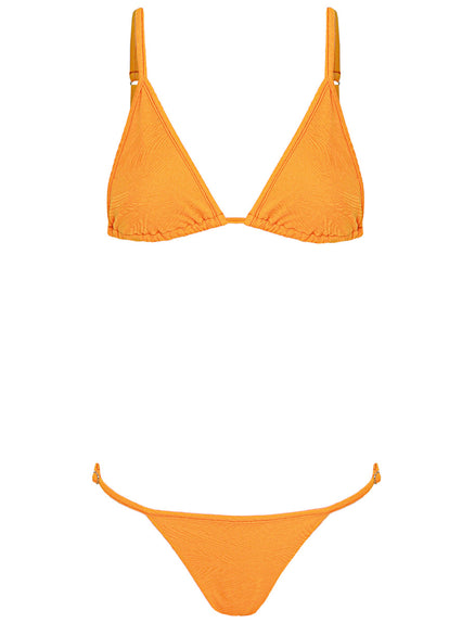Thumbnail - Maaji Zesty Orange Flash Low Rise Single Strap Bikini Bottom - 13