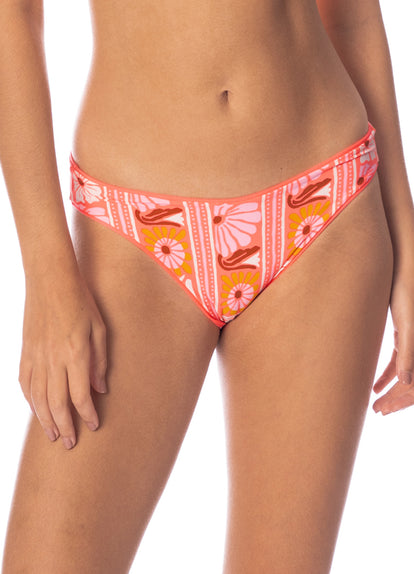  Maaji Fire Coral Sublimity Regular Rise Classic Bikini Bottom