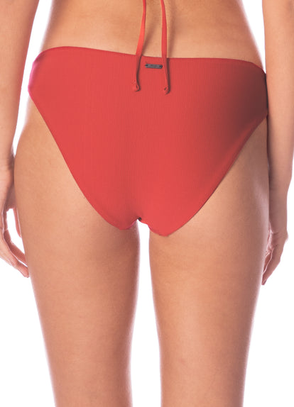  Maaji Red Camelia Sublimity Regular Rise Classic Bikini Bottom